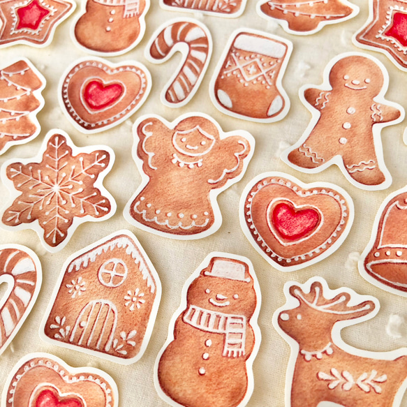 ジンジャーブレッドクッキー フレークシール 2枚目の画像