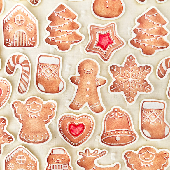 ジンジャーブレッドクッキー フレークシール 1枚目の画像