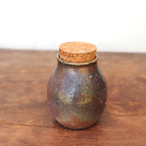 備前焼き　　茶入れ 伊勢崎 満 作 「備前肩衝茶入」 ～備前焼専門卸小売店 川口陶楽苑～