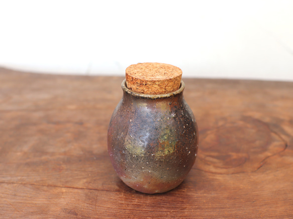 備前焼　茶入 藤原 啓 作 「備前茶入（銘 曙）」 ～備前焼専門卸小売店 川口陶