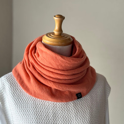 10%OFF】ブリオッシュ編みのバイカラーマフラー 茶白 マフラー しゅう