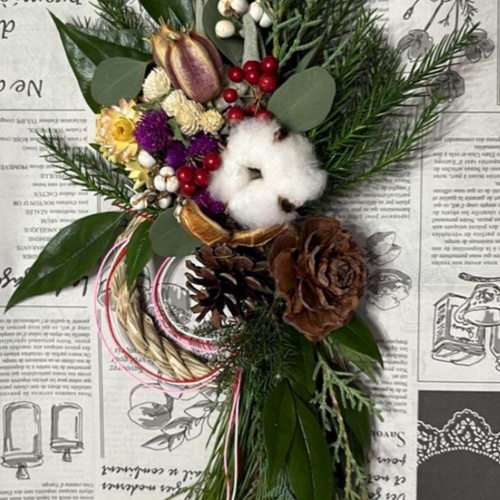 オーダーメイド】フレッシュ 正月飾り しめ縄・しめ飾り Couronne