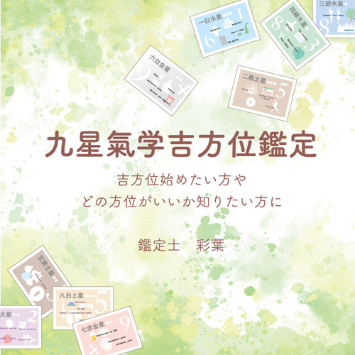 九星氣学吉方位鑑定 2025 取扱説明書 エネルギー カラー その他