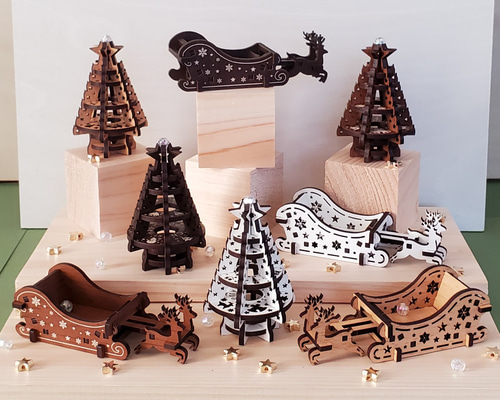 Muffy＆Hoppy　小型クリスマスツリー 小さなクリスマスツリー その他インテリア雑貨 PieceCraft 通販