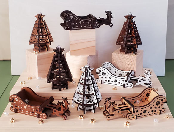 Muffy＆Hoppy　小型クリスマスツリー 小さなクリスマスツリー その他インテリア雑貨 PieceCraft 通販