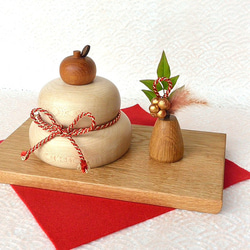 木製鏡餅 かわいい鏡餅三宝セット 鏡餅 Kokonoe-Wood 通販 14580563