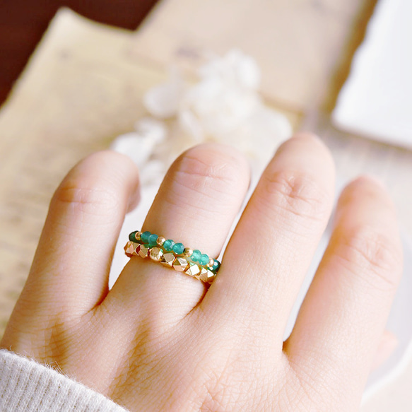 3タイプ ラピスラズリorメノウの指輪　ピンキーリング  12月or1月誕生石　1本or福袋　リング 11枚目の画像