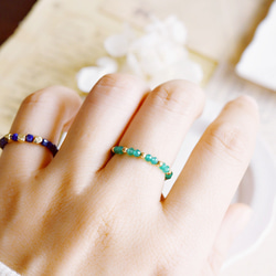 3タイプ ラピスラズリorメノウの指輪　ピンキーリング  12月or1月誕生石　1本or福袋　リング 14枚目の画像