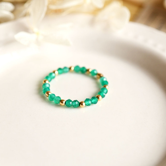 3タイプ ラピスラズリorメノウの指輪　ピンキーリング  12月or1月誕生石　1本or福袋　リング 6枚目の画像