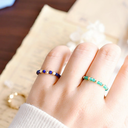 3タイプ ラピスラズリorメノウの指輪　ピンキーリング  12月or1月誕生石　1本or福袋　リング 9枚目の画像