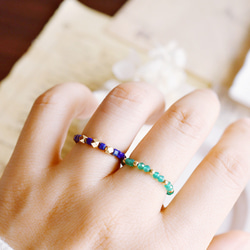 3タイプ ラピスラズリorメノウの指輪　ピンキーリング  12月or1月誕生石　1本or福袋　リング 10枚目の画像