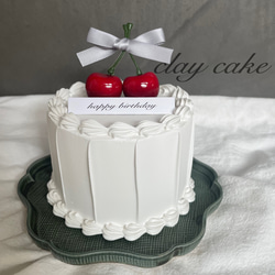 2段ケーキ クレイケーキ フェイクケーキ 雑貨・その他 chacha 通販