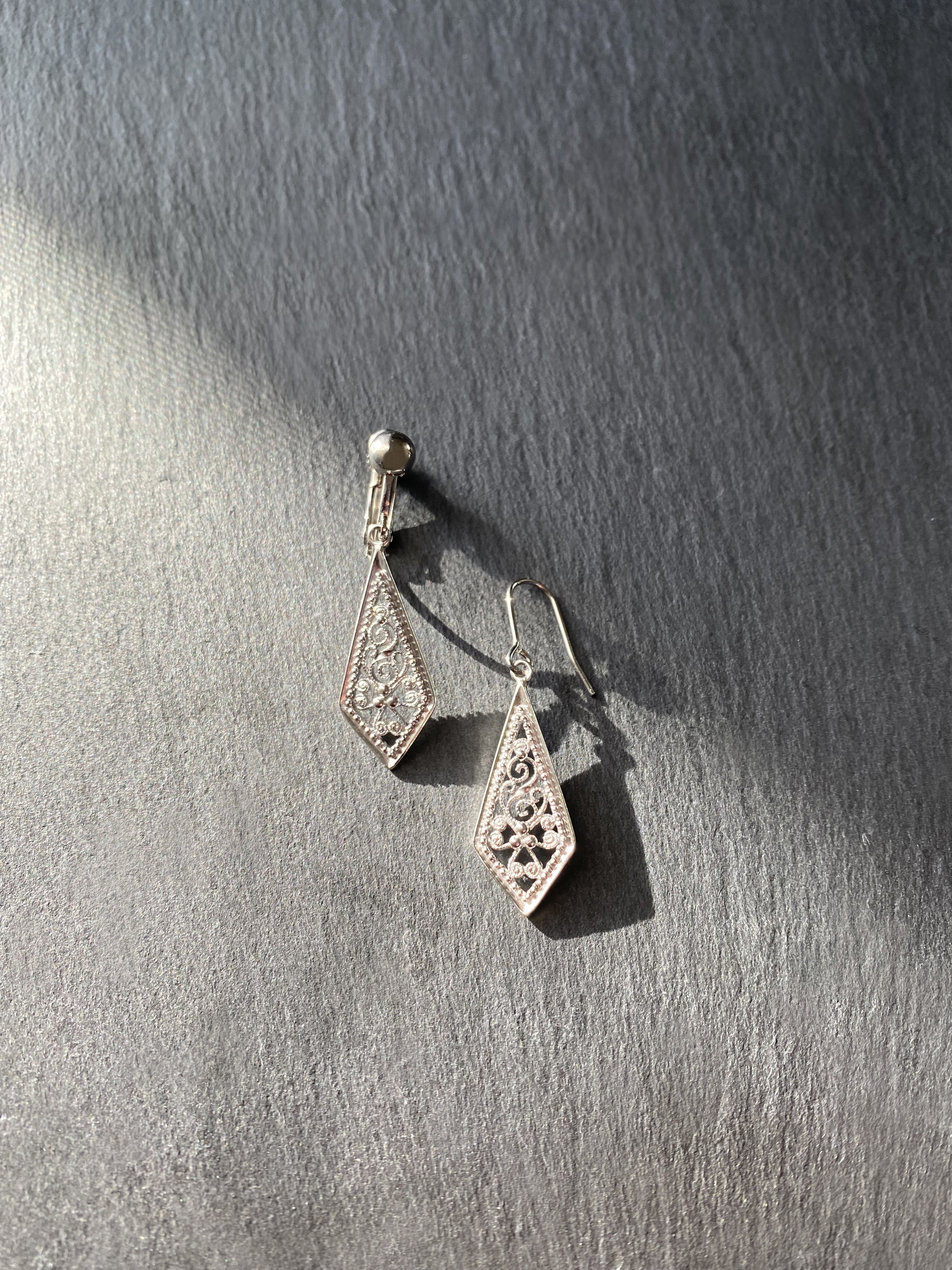 【銀線細工】Flutterピアスorイヤリング/SV925