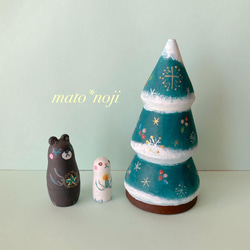 【Lenka】イースター☆天使オーナメント&マトリョーシカ&エッグ2P×2 祈りの天使&木の実とお花のクリスマスツリー マトリョーシカ 2人組