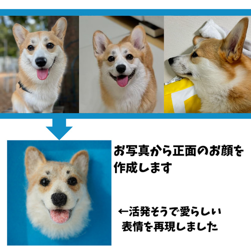オーダーメイド うちの子 ペットロス ぬいぐるみ 羊毛フェルト