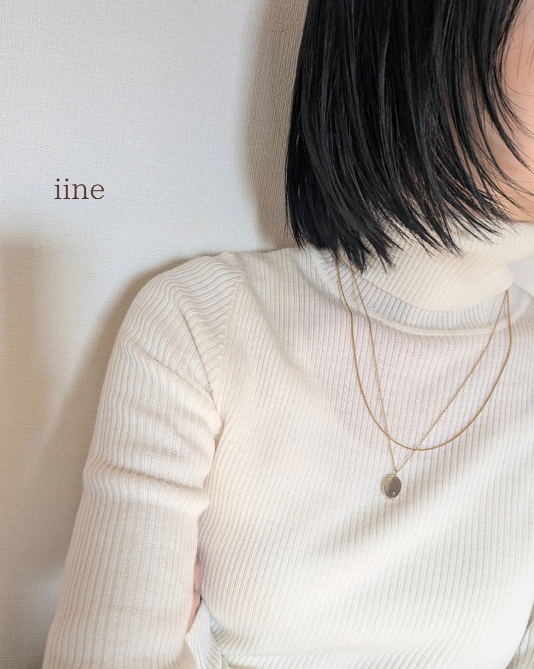 【2点セット】シックで上品な*スモーキークォーツネックレス＆スネークチェーンネックレスセット