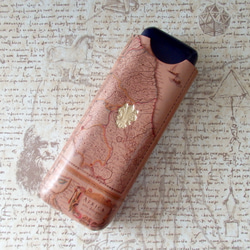 未使用に近い ペンケース オフホワイト ポルタペンネ(ペンケース)/Antique Map/Natural ×Blue ペン