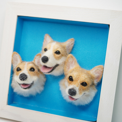 コーギーうちの子オーダーメイド 羊毛フェルト chimatto corgi 通販
