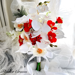 アーティフィシャルフラワーブーケ クラッチブーケ 結婚式