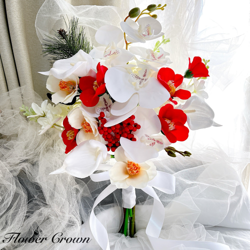 アーティフィシャルフラワーブーケ クラッチブーケ 結婚式