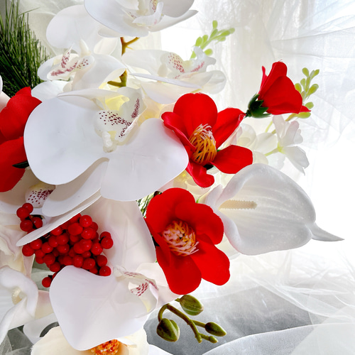 結婚式　アーティフィシャルフラワー　ブライダルブーケ アーティフィシャルフラワーブーケ クラッチブーケ 結婚式