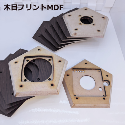 12面体Bluetooth 木目プリントMDF筐体 ステレオスピーカー 12面体Bluetooth 木目プリントMDF筐体 ステレオスピーカー