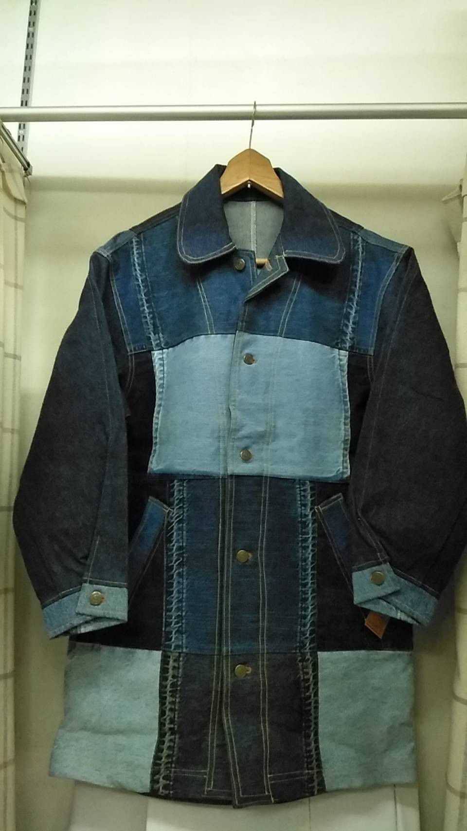 No18コート　デニム　ジーンズ　リメイク　お洒落　ファッション　オシャレ　SHINSHIN