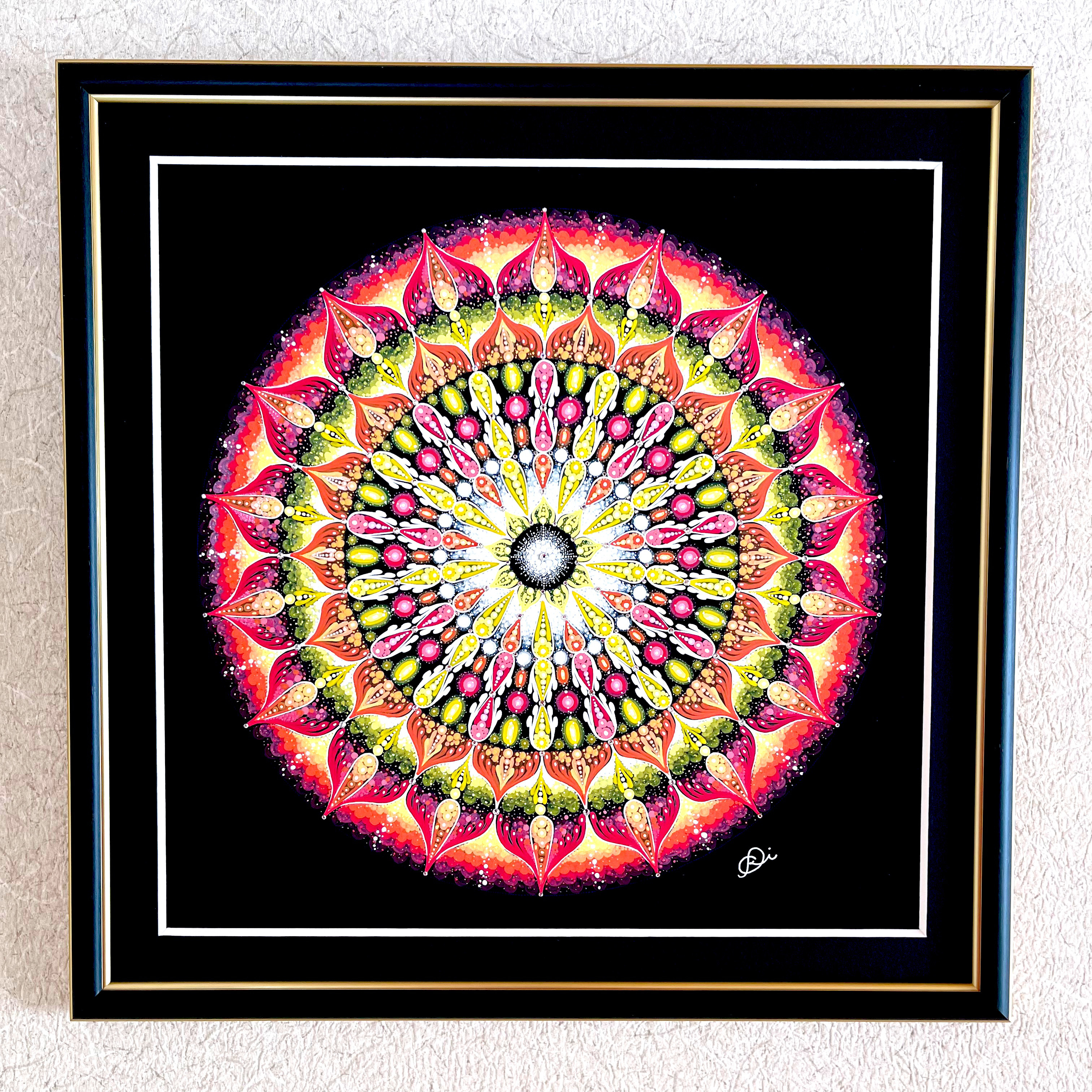 手描き 特大 お値引きしました！曼荼羅