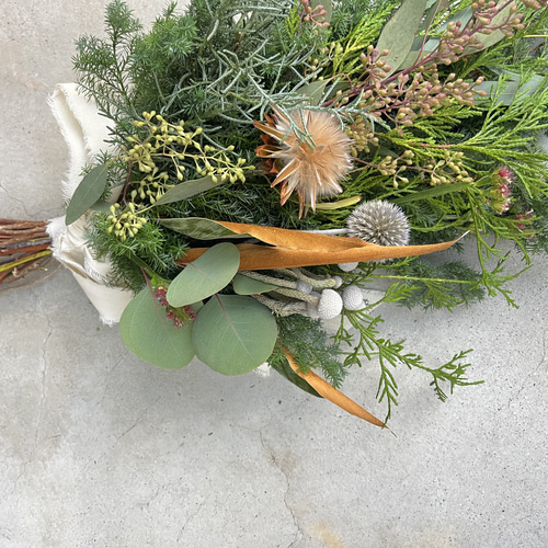 ドライフラワーナチュラルスワッグ スワッグ shiki to hana to 通販