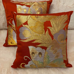 2940軽快なスプリングカラー 正絹ランチョンマット2枚セット 帯