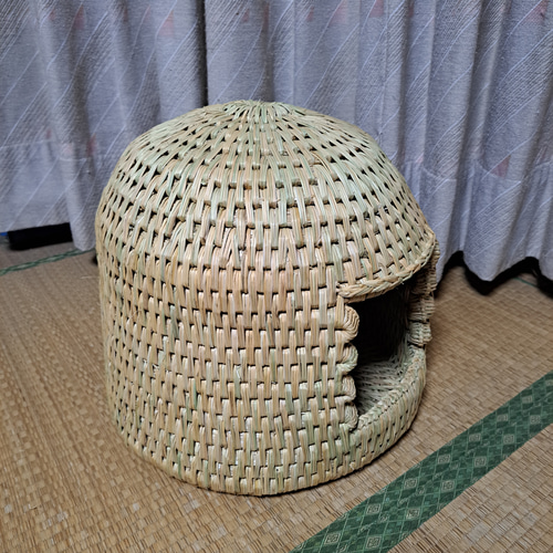 猫ちぐら(稲藁製品)、キャットハウス 作品no.81 ハウス・小屋 amu-like