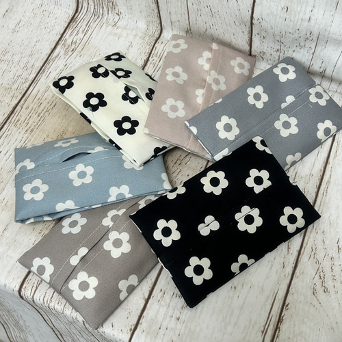 ✳︎✳︎専用✳︎✳︎ポケット付きティッシュケース 花柄コーデュロイ