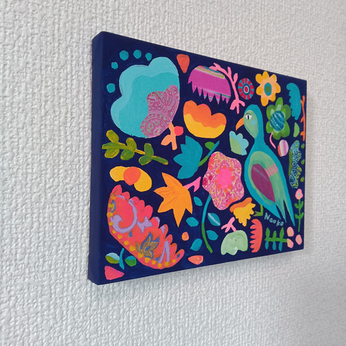 原画 絵画『パラダイス』アクリル絵 キャンバスサイズF0 アート