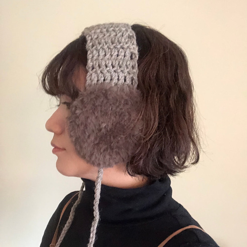 ニット帽と一緒に使える♡ニットイヤーマフ ヘアバンド・ターバン SLOY 