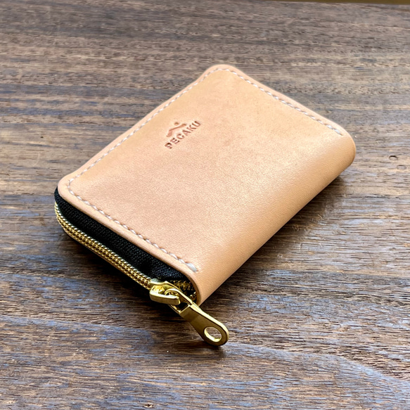 PECAKU （ペカク）【本革】【手縫】【姫路レザー】ラウンドファスナー