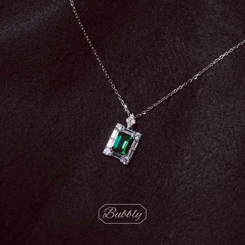 やま！ 極大E2.87ct エメラルド ダイヤモンドネックレストップ やま