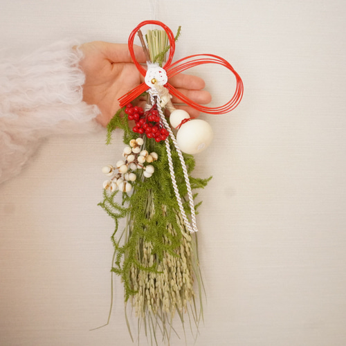 お正月飾り しめ飾り しめ縄 稲穂 2025 豆ひょうたん しめ縄