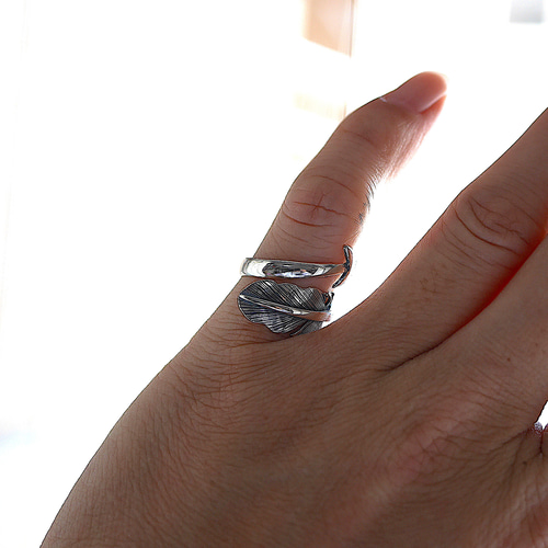 SILVER925-1 Ring リング シルバ−925 調整可能 巾着付 インディアン