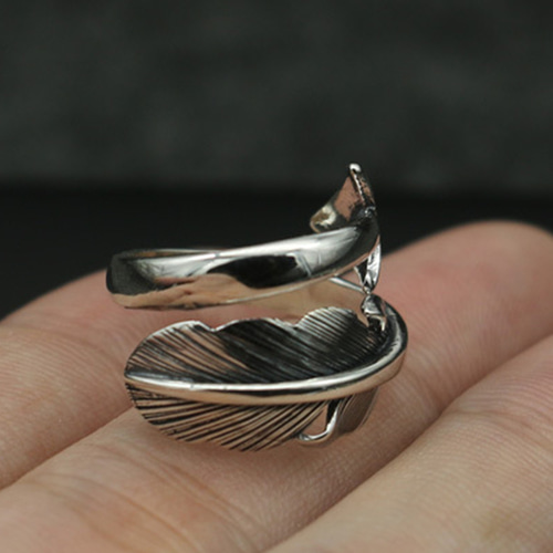 SILVER925-1 Ring リング シルバ−925 調整可能 巾着付 インディアン