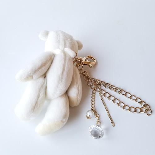 マスコット・バックチャーム ①クマ ②ウサギ キーリング TREAT'S