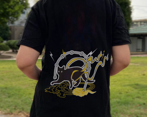 ねこT】雷にゃん Tシャツ unit of land 通販 18667416｜Creema