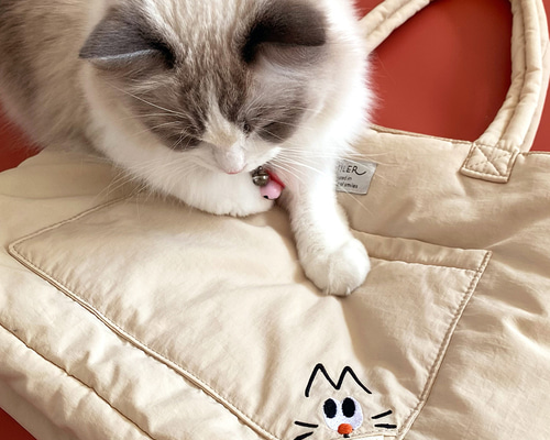 Zippa】ふわふわトートバッグ 選べる4色2種 撥水仕様 トートバッグ