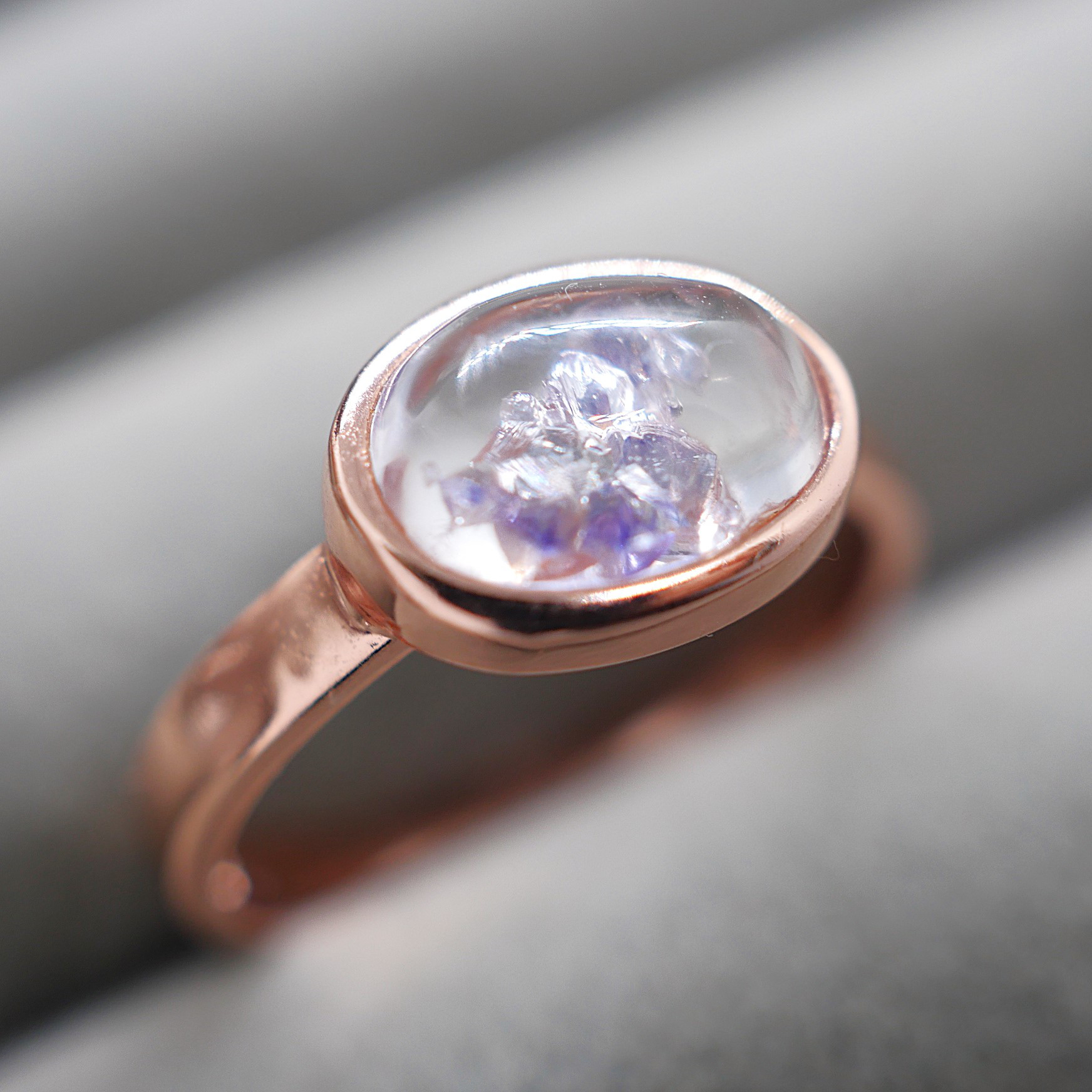 フローライトインクォーツ シルバーリング フローライトインクォーツと星猫リング silver925 | atelier-ci-pu