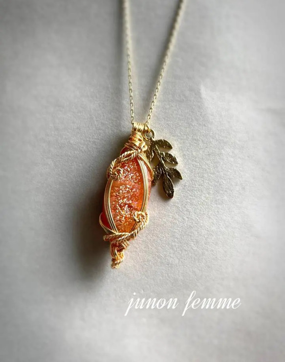 サンストーンネックレス ネックレス・ペンダント 守護石 junon 通販