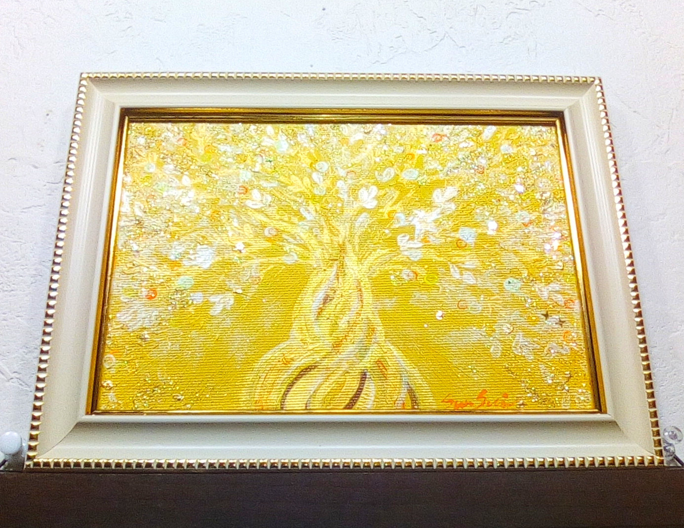 風水開運絵画◇金箔 金のなる木〜六芒星〜招財樹　黄金樹　ウェルカムゴールド　原画 風水開運絵画◇金箔 金のなる木〜六芒星〜招財樹 黄金樹