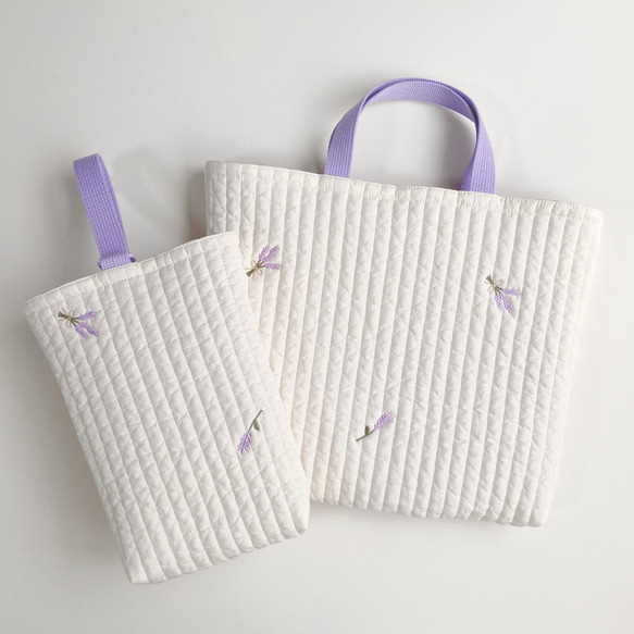 ヌビ　お花　刺繍　レッスンバッグ　上履き袋　体操着袋　ハンドメイド　韓国 ヌビお花刺繍レッスンバッグ上履き袋体操着袋ハンドメイド韓国