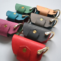 オーダー品]薄くて小さなフラグメントケース 【ブラック】 イタリアン