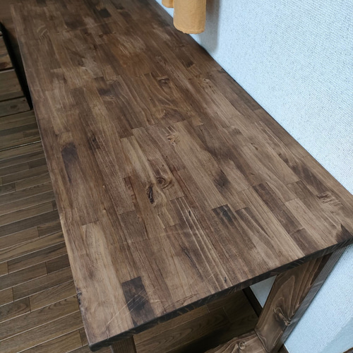 重厚＆男前】160×36×70 カウンターテーブル 一枚板《ウォールナット