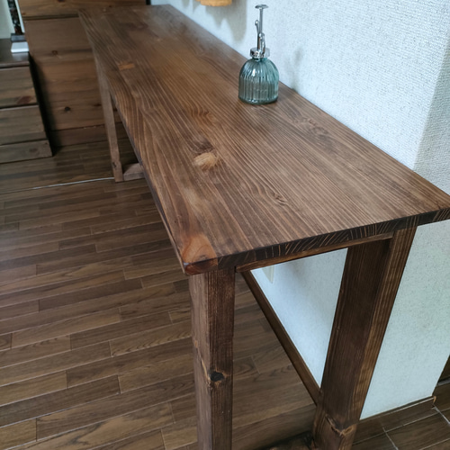重厚＆男前】160×36×70 カウンターテーブル 一枚板