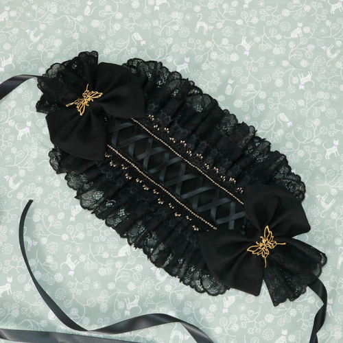 ロリータJSK＆ケープ/ブラウス/ヘッドドレス セット 黒 f6a9a8a184309976dfeb44ca5d600e
